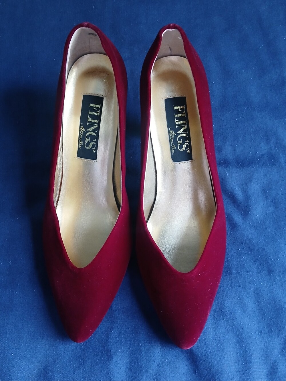 Women’s Burgundy Suede Pointed Toe Pumps